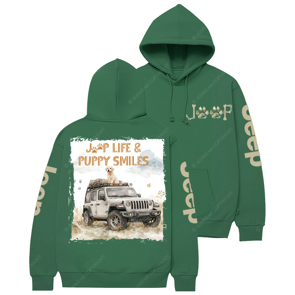 Jp Life and Puppy Smiles Casual Hoodie