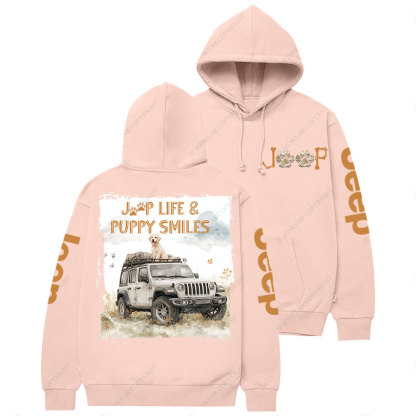 Jp Life and Puppy Smiles Casual Hoodie