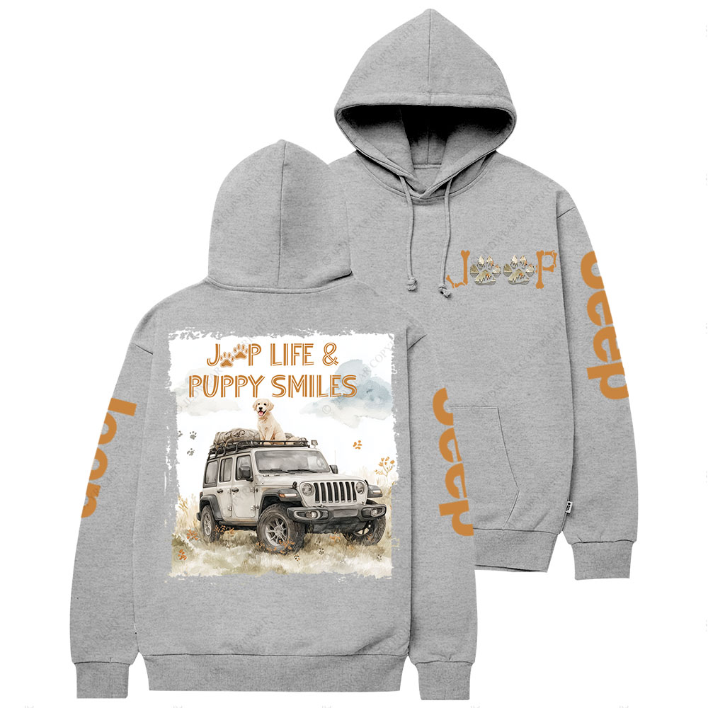 Jp Life and Puppy Smiles Casual Hoodie