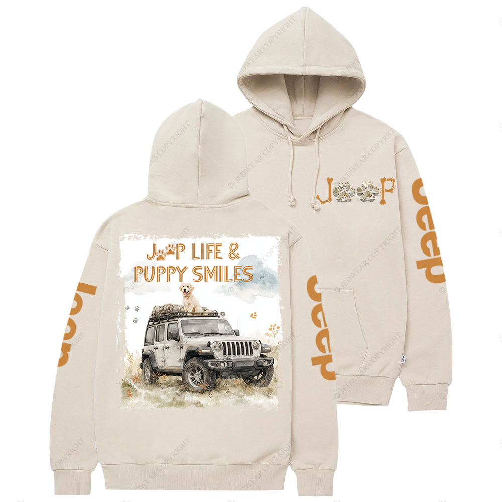 Jp Life and Puppy Smiles Casual Hoodie