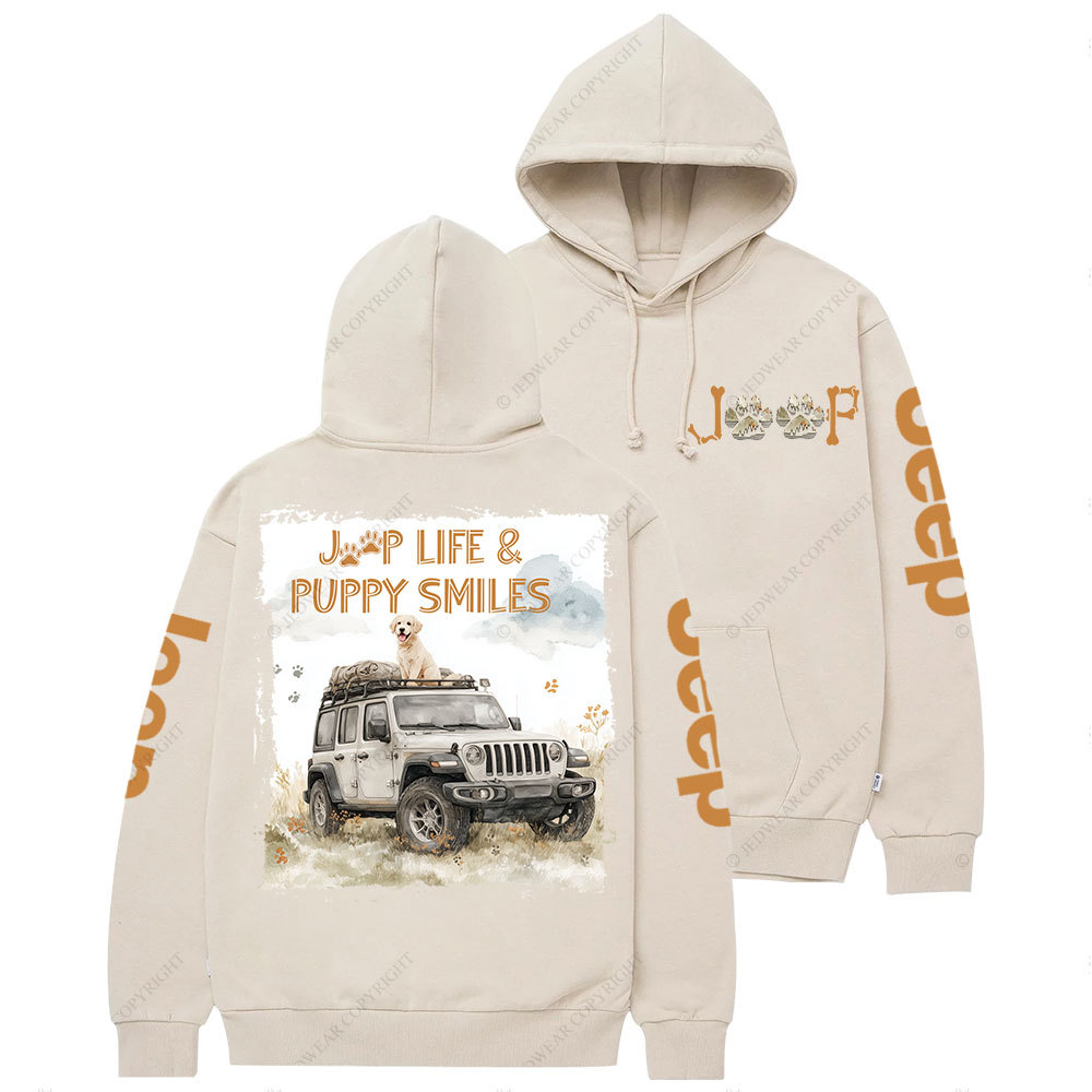 Jp Life and Puppy Smiles Casual Hoodie