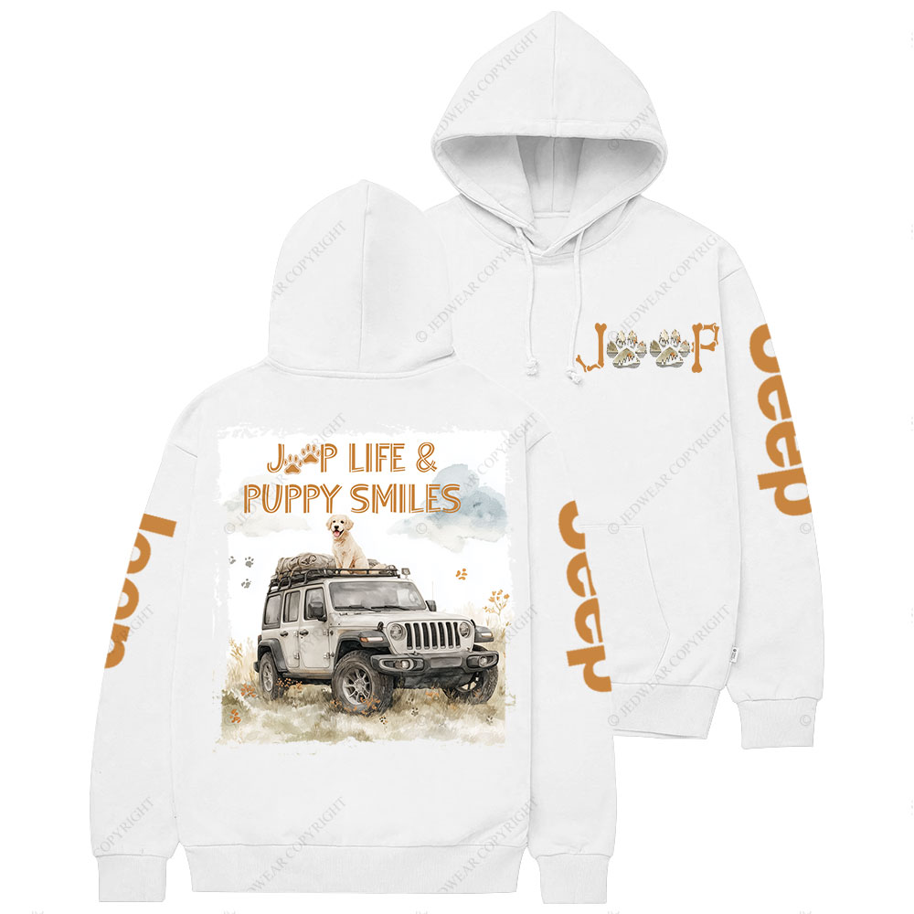 Jp Life and Puppy Smiles Casual Hoodie