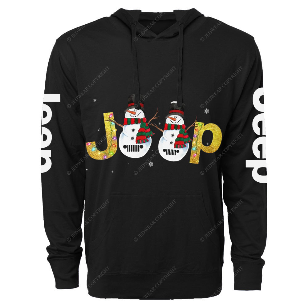 Jp Snowman Jp Christmas Oversized Lightweight Hoodie