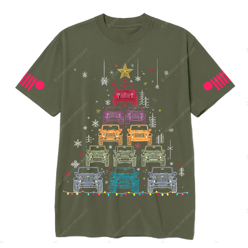 Christmas Snow Jp Xmas Tree T-Shirt