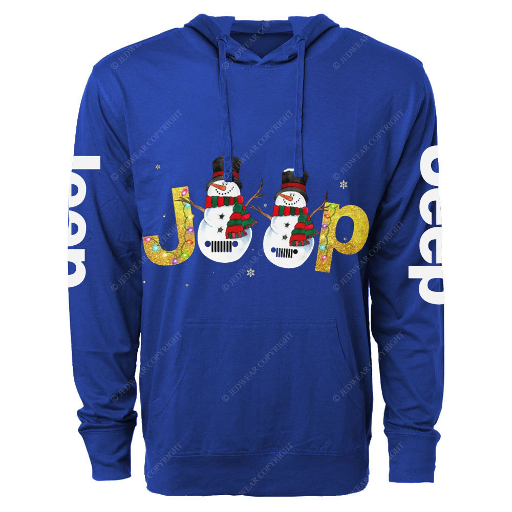 Jp Snowman Jp Christmas Oversized Lightweight Hoodie