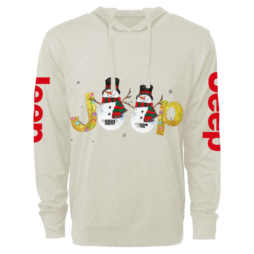 Jp Snowman Jp Christmas Oversized Lightweight Hoodie