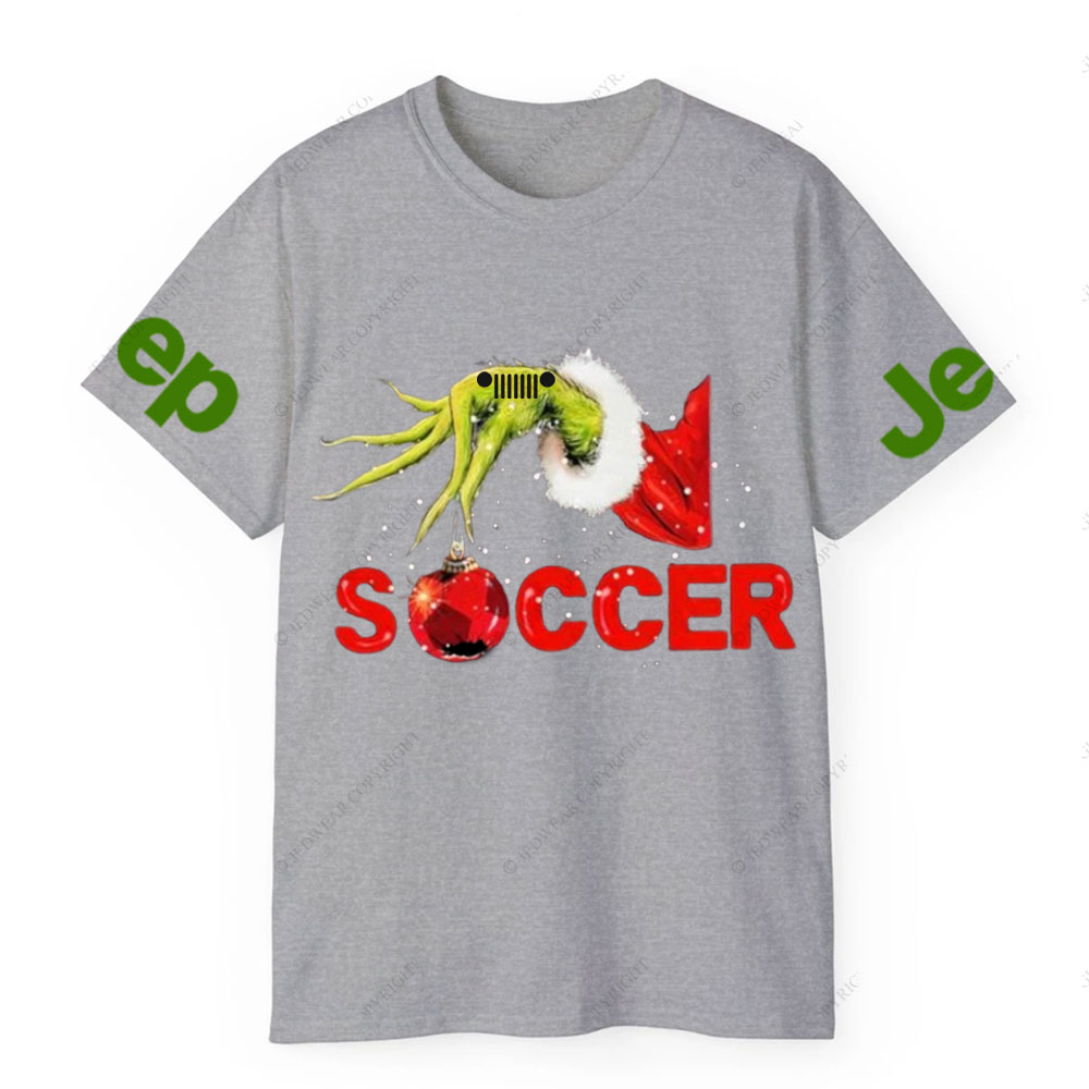 Jp Hand Holding Bling Soccer Christmas T-Shirt