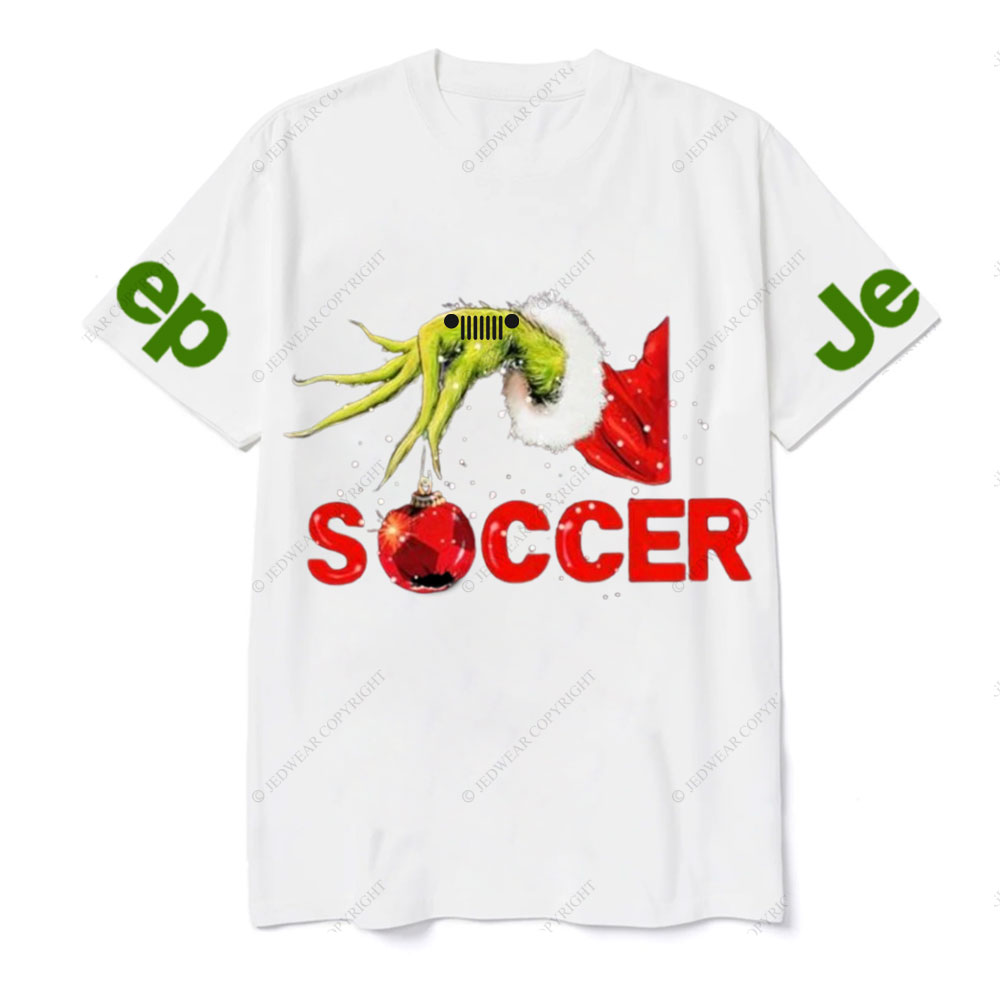 Jp Hand Holding Bling Soccer Christmas T-Shirt