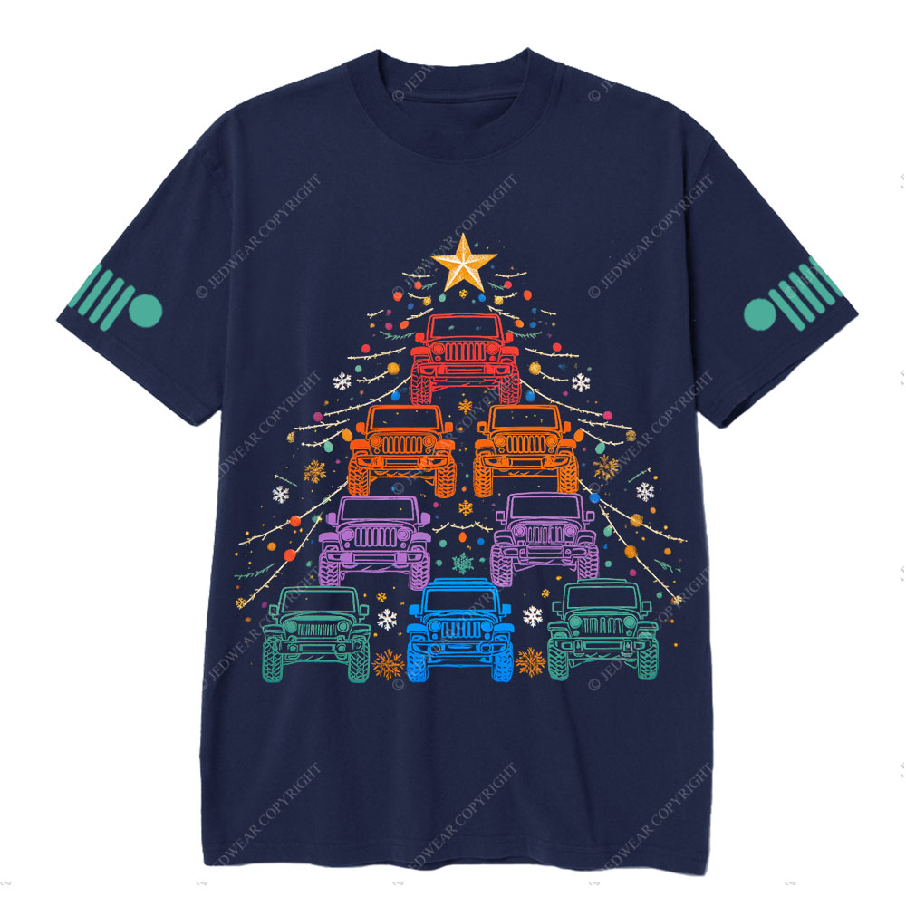 Merry Christmas Jp Xmas Tree T-Shirt