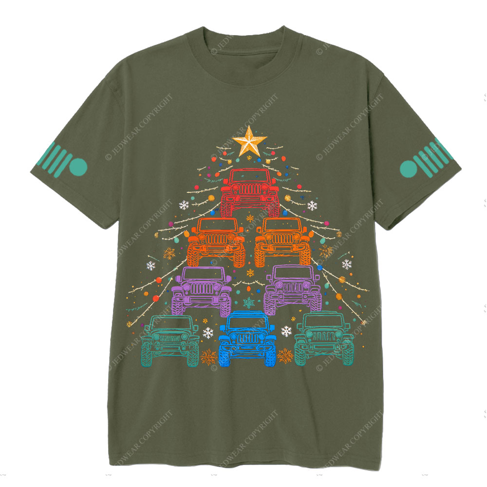Merry Christmas Jp Xmas Tree T-Shirt