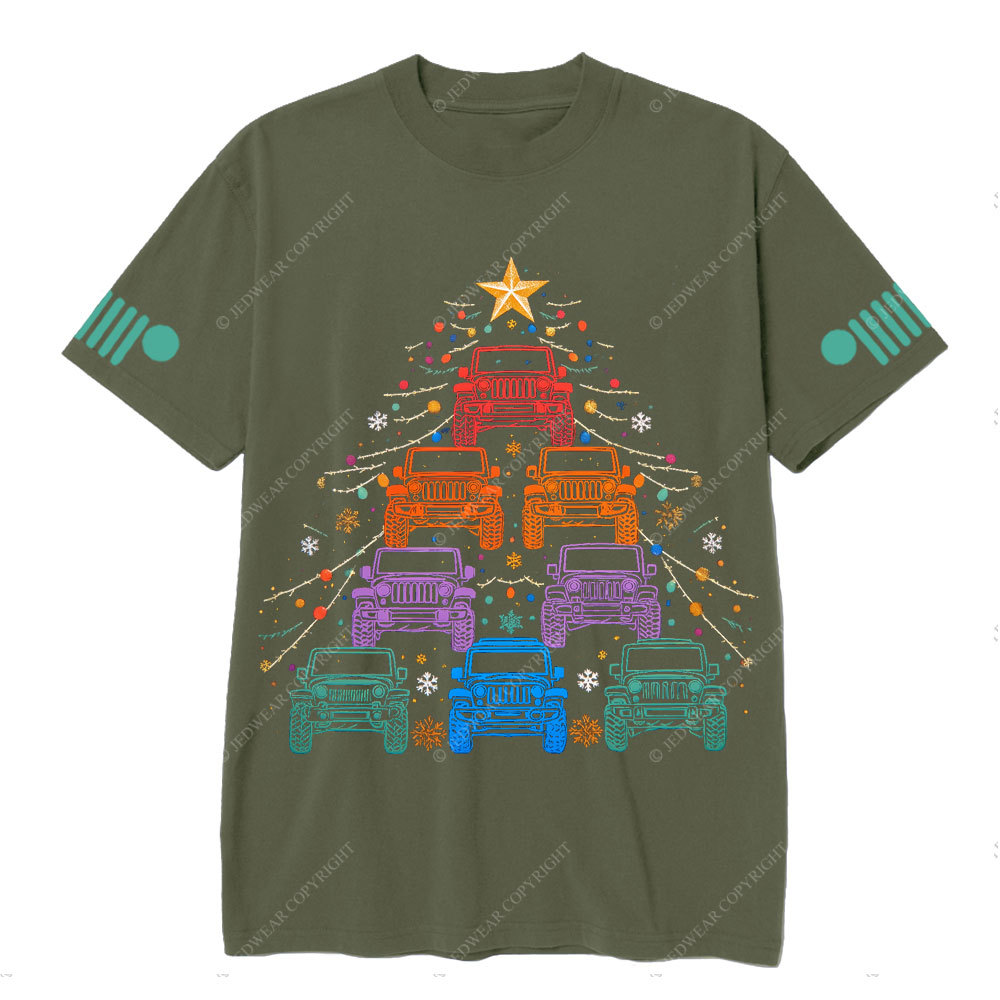 Merry Christmas Jp Xmas Tree T-Shirt