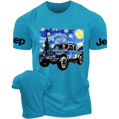 Van Gogh Drives a Gladiator Out Into the Starry Sky Funny Jp T-Shirt