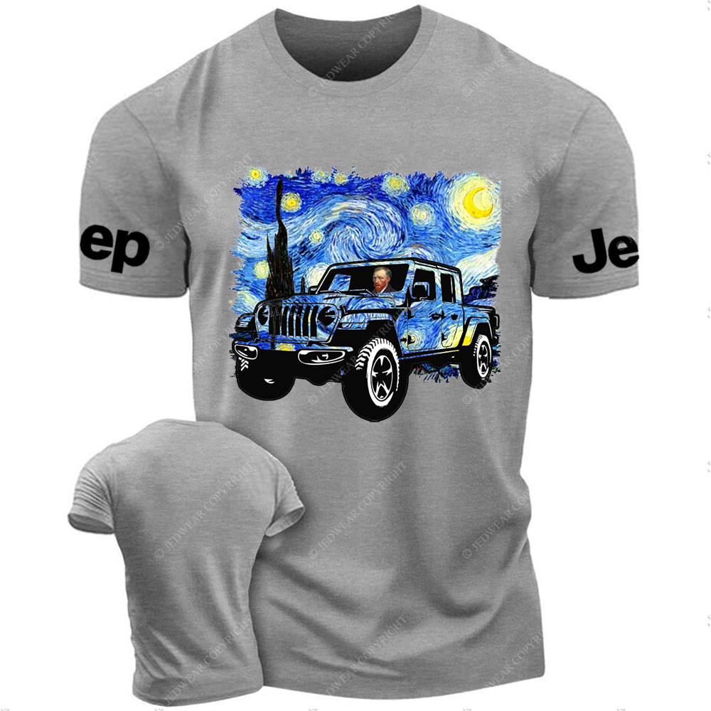 Van Gogh Drives a Gladiator Out Into the Starry Sky Funny Jp T-Shirt