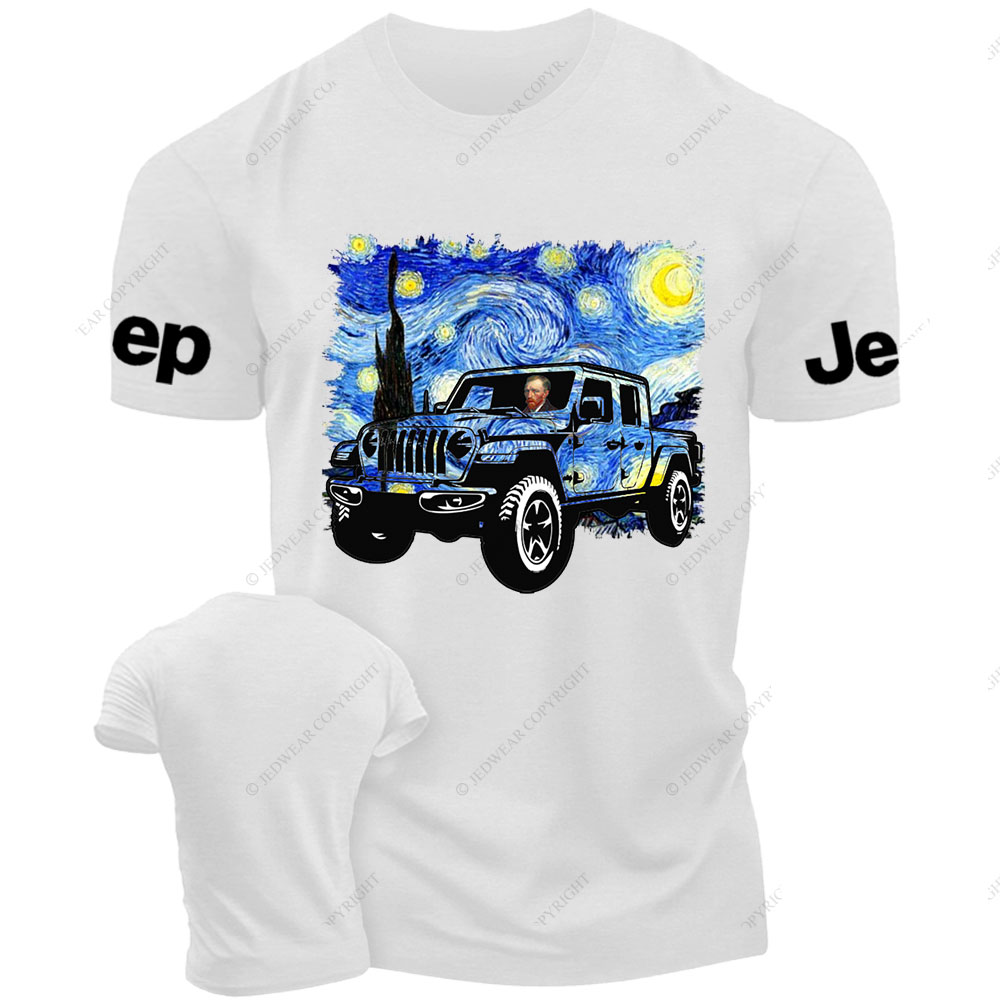 Van Gogh Drives a Gladiator Out Into the Starry Sky Funny Jp T-Shirt