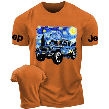 Van Gogh Drives a Gladiator Out Into the Starry Sky Funny Jp T-Shirt