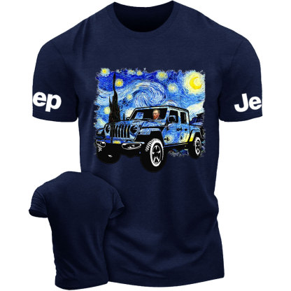 Van Gogh Drives a Gladiator Out Into the Starry Sky Funny Jp T-Shirt