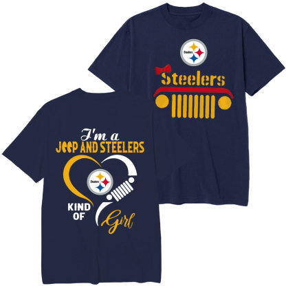 Pittsburgh Steelers NFL I’m A Jp And Falcons Kind Of Girl T-Shirt
