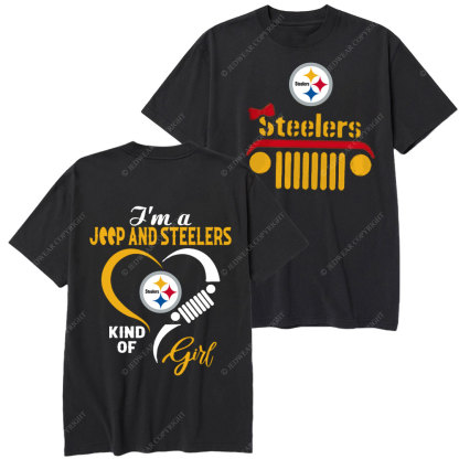 Pittsburgh Steelers NFL I’m A Jp And Falcons Kind Of Girl T-Shirt
