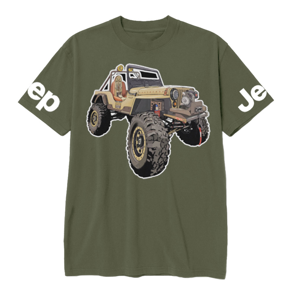 Jp Willys Stroke Outline Design T-Shirt