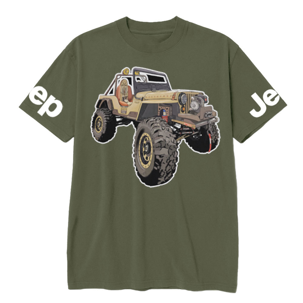 Jp Willys Stroke Outline Design T-Shirt
