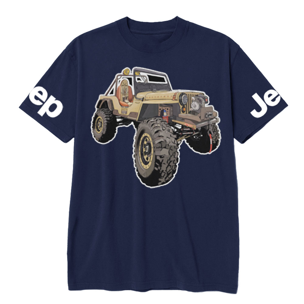 Jp Willys Stroke Outline Design T-Shirt