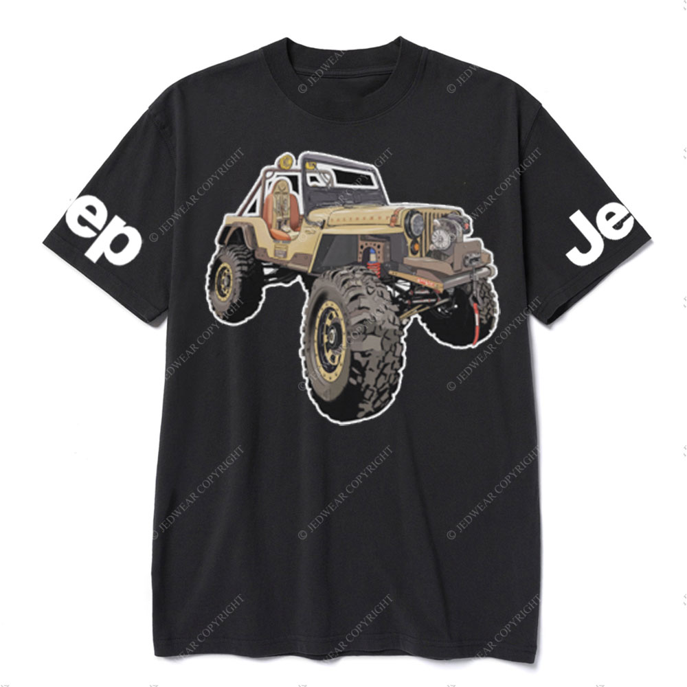 Jp Willys Stroke Outline Design T-Shirt