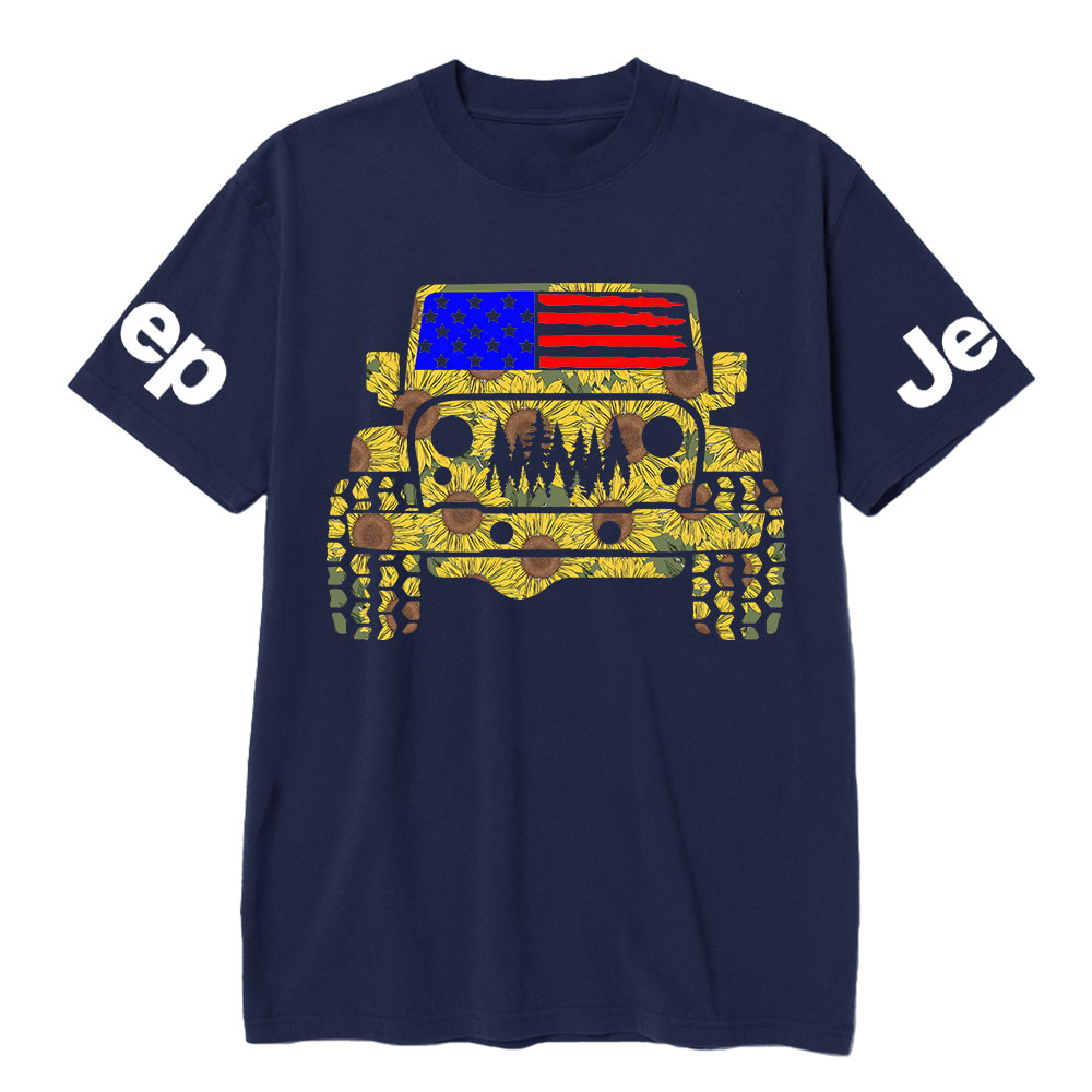 Jp Flag Adventure Grill Transfer Sunflower T-Shirt