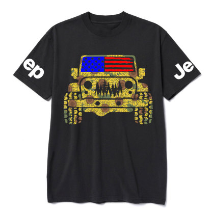 Jp Flag Adventure Grill Transfer Sunflower T-Shirt