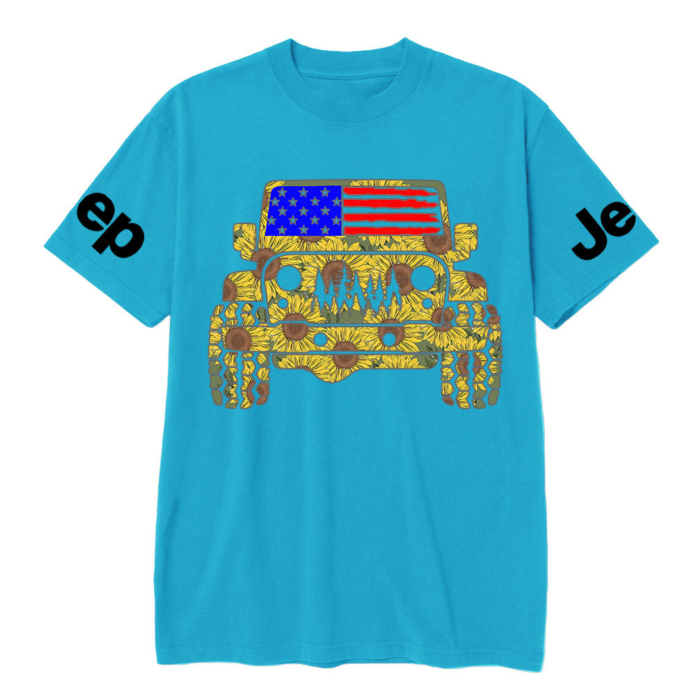 Jp Flag Adventure Grill Transfer Sunflower T-Shirt