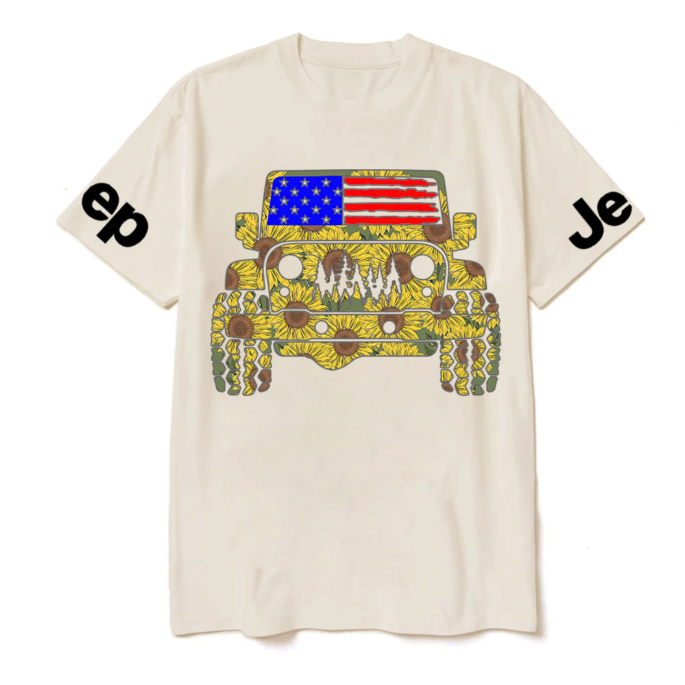 Jp Flag Adventure Grill Transfer Sunflower T-Shirt