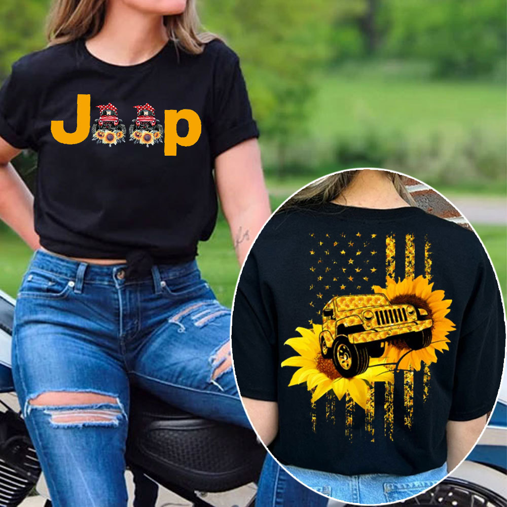 American Jp Flag Sunflower Jp Lover Women T-Shirt