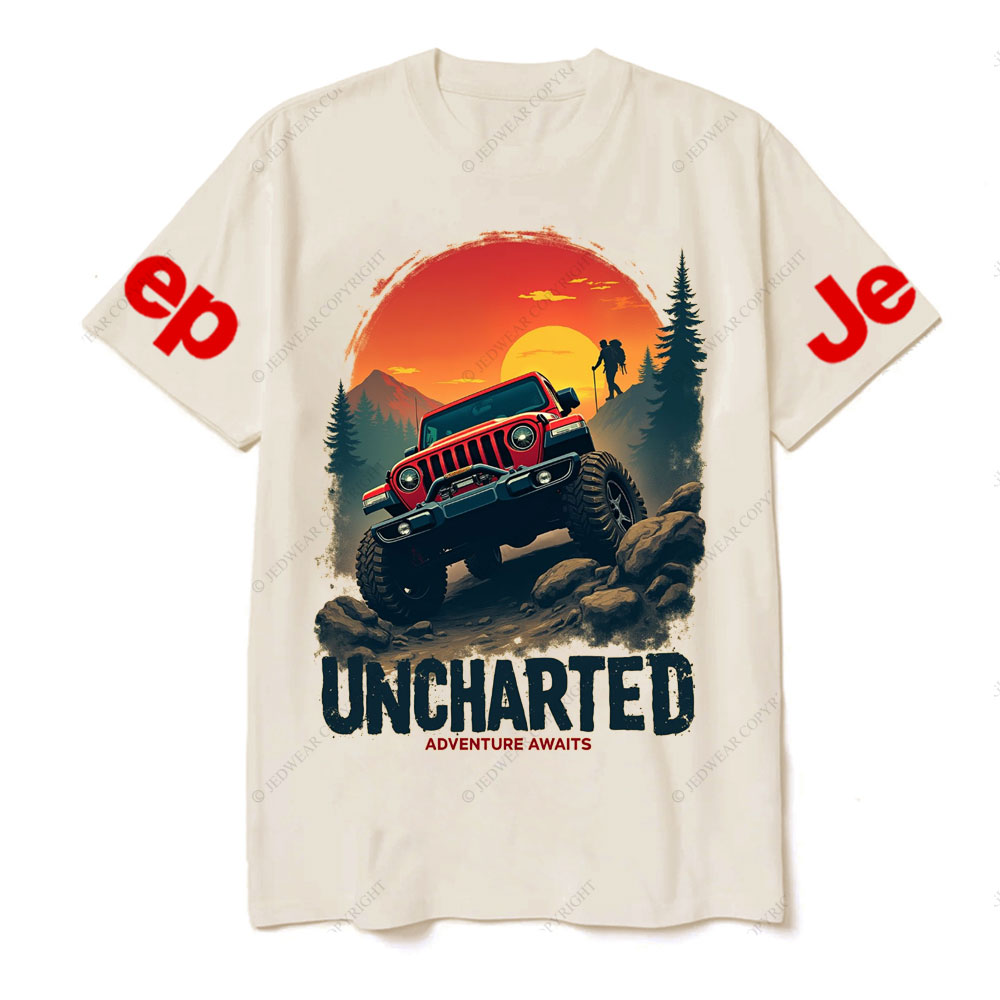 Jp Red Sunset Uncharted Adventure Awaits T-Shirt