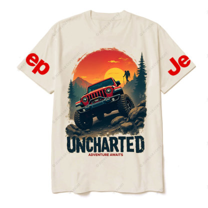 Jp Red Sunset Uncharted Adventure Awaits T-Shirt