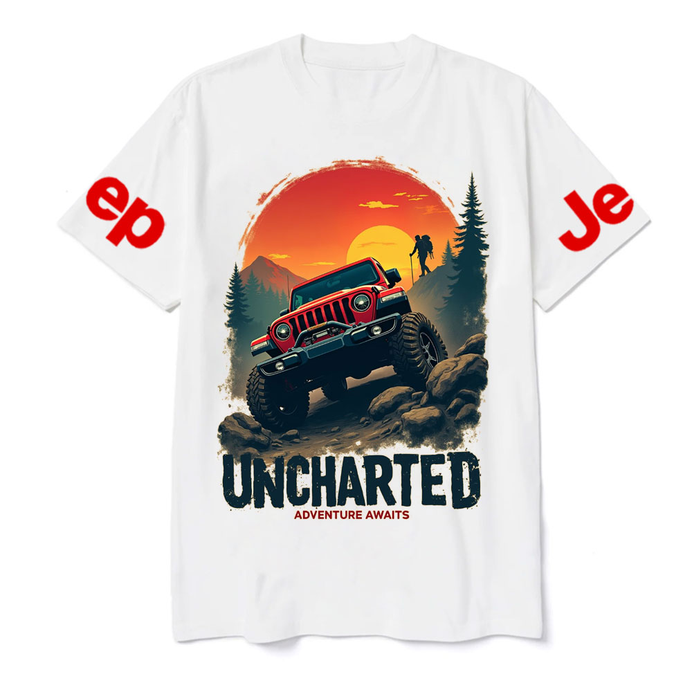 Jp Red Sunset Uncharted Adventure Awaits T-Shirt