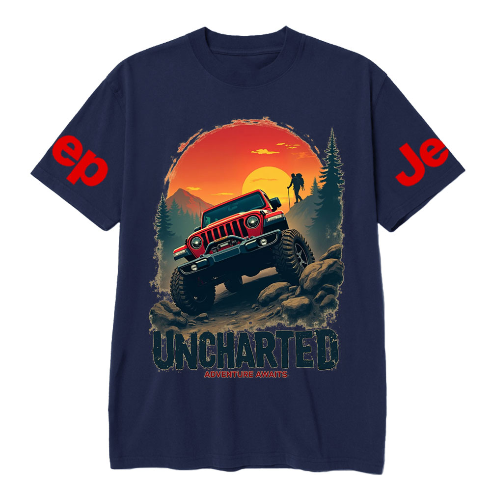 Jp Red Sunset Uncharted Adventure Awaits T-Shirt