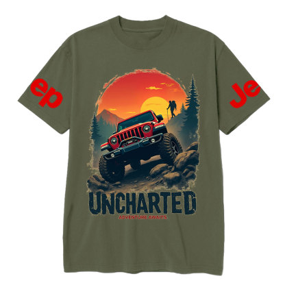 Jp Red Sunset Uncharted Adventure Awaits T-Shirt