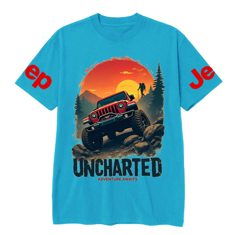 Jp Red Sunset Uncharted Adventure Awaits T-Shirt