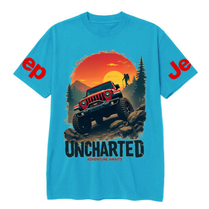Jp Red Sunset Uncharted Adventure Awaits T-Shirt