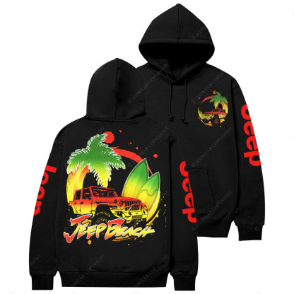 Jp Beach Vibe Yellow Style Casual Hoodie