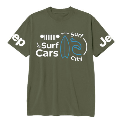 Surf Cars in the Surf City Jp Lover T-Shirt