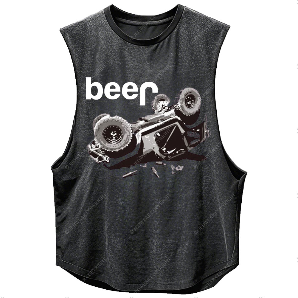 Funny Beer Overturn Jp Offroad Men Tank