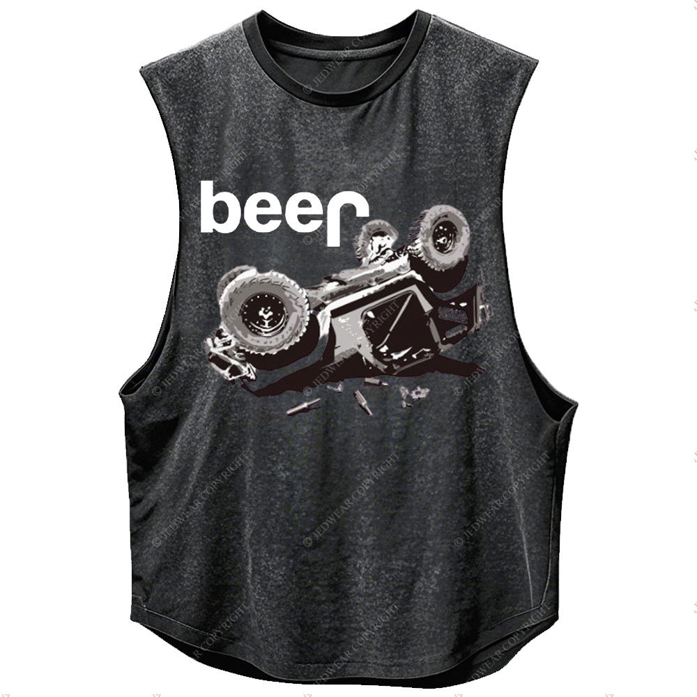 Funny Beer Overturn Jp Offroad Men Tank