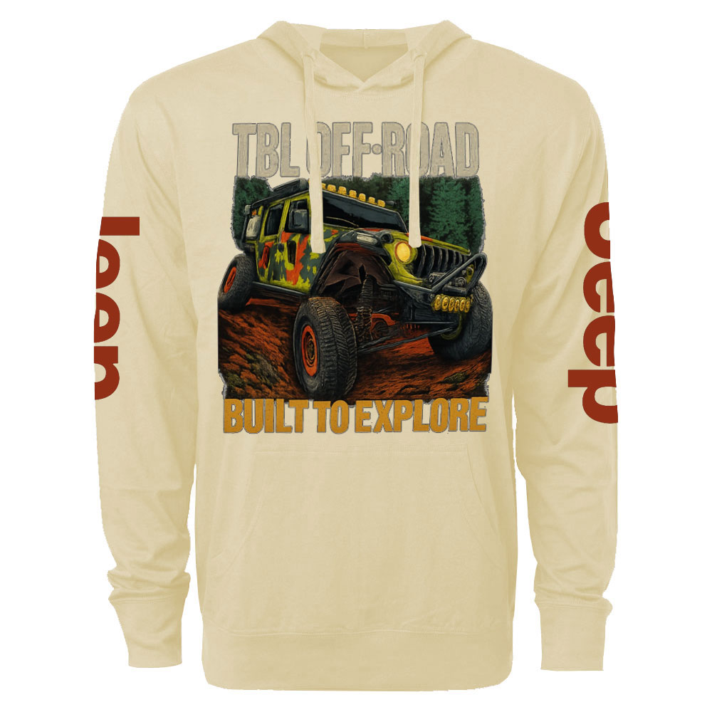 TBL OFF ROAD Build To Explore Jp Oversized Lightweight Hoodie
