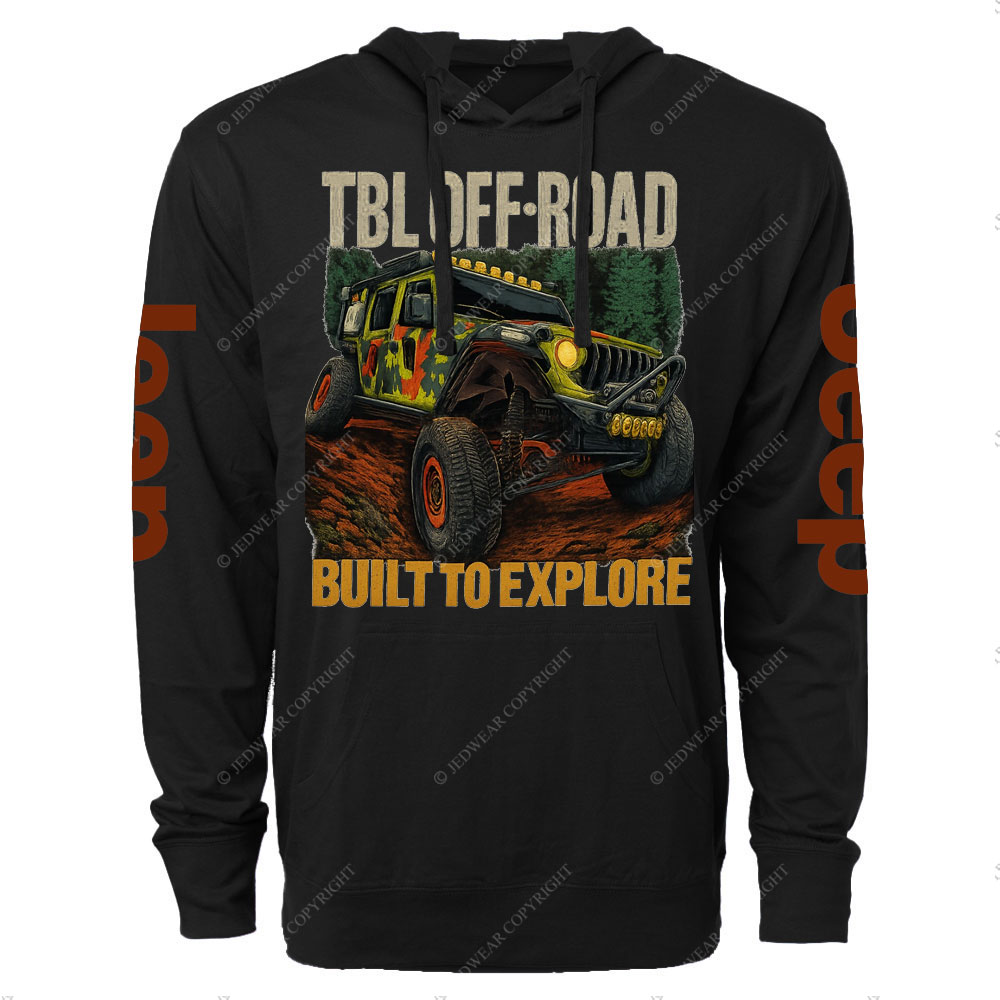TBL OFF ROAD Build To Explore Jp Oversized Lightweight Hoodie
