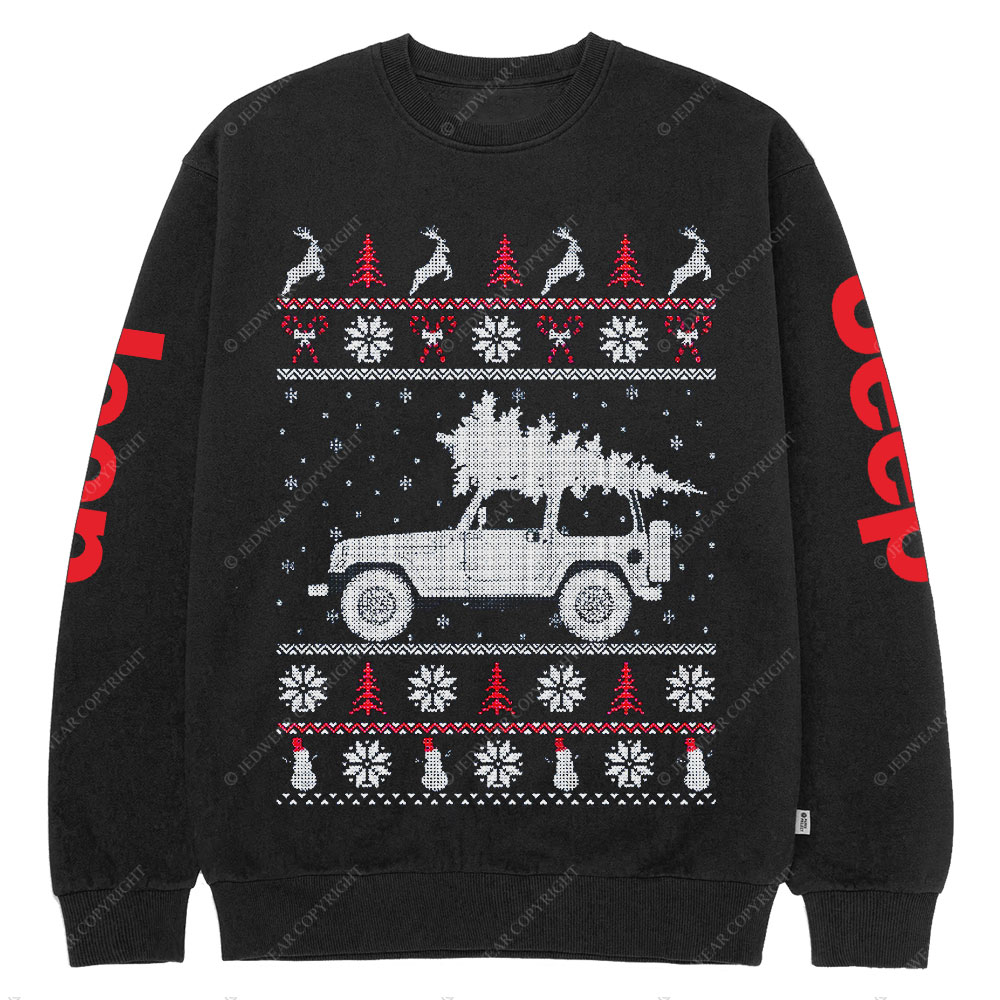 Jp TJ Christmas Ugly Crew Neck Sweatshirt