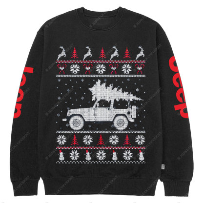 Jp TJ Christmas Ugly Crew Neck Sweatshirt