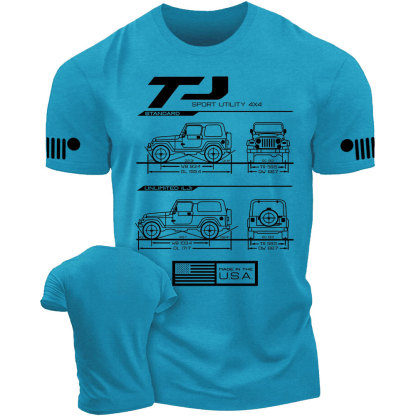 TJ/LJ Wrangler Blueprint Jp T-Shirt