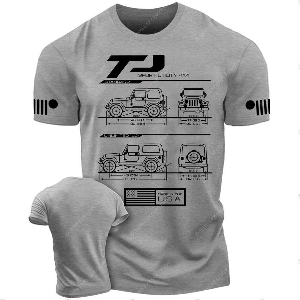 TJ/LJ Wrangler Blueprint Jp T-Shirt