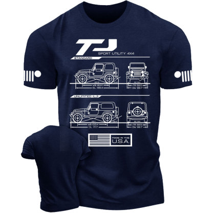 TJ/LJ Wrangler Blueprint Jp T-Shirt