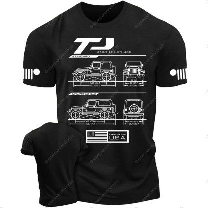 TJ/LJ Wrangler Blueprint Jp T-Shirt
